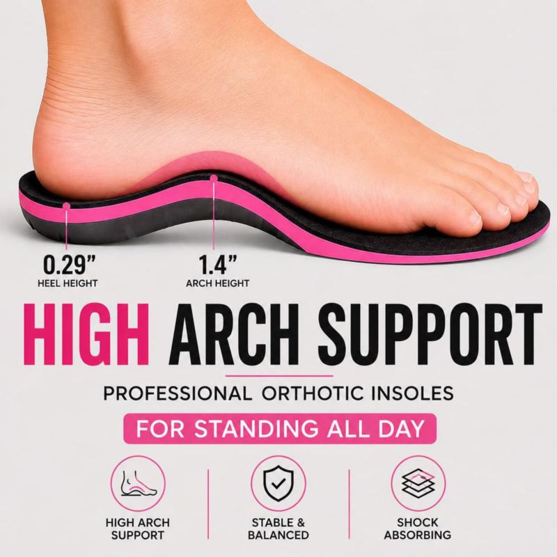 Plantilla VISMOS Soporte Alto para Arco – Mujer Rosa