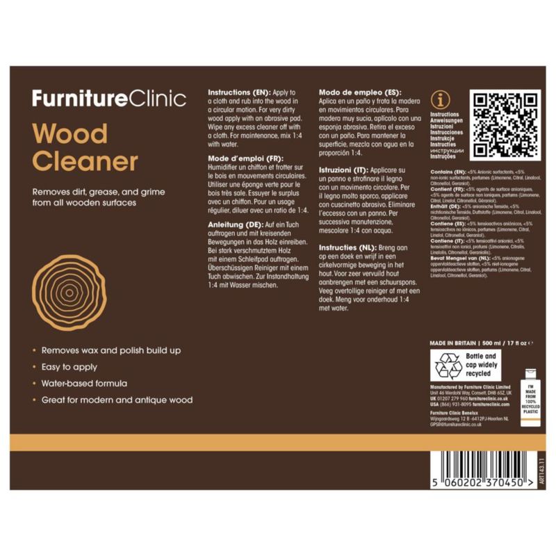 Limpiador de Madera Furniture Clinic – Limpia y Realza