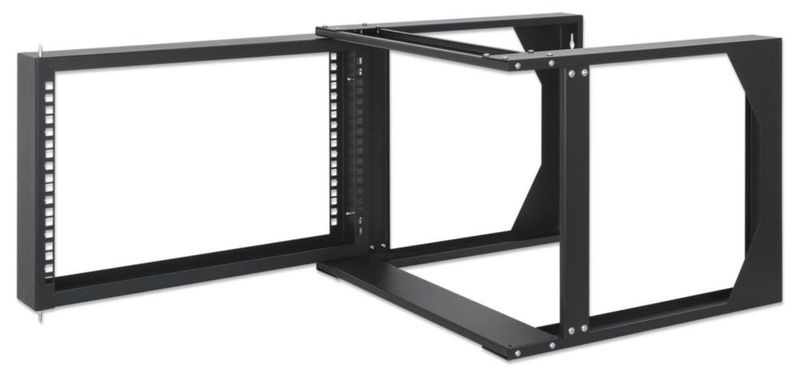 Rack 6U 19" Intellinet negro RAL 9004 de marco abierto