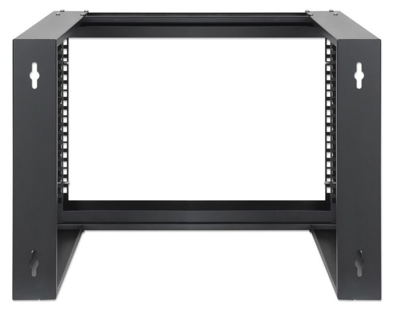Rack 6U 19" Intellinet negro RAL 9004 de marco abierto