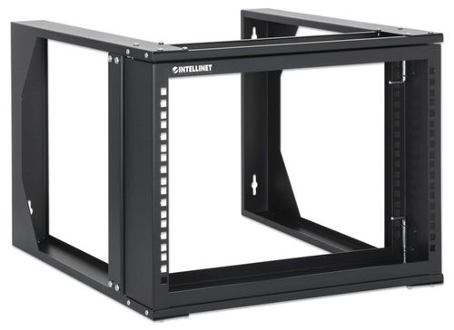 Rack 6U 19" Intellinet negro RAL 9004 de marco abierto
