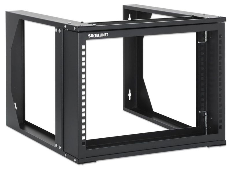 Rack 6U 19" Intellinet negro RAL 9004 de marco abierto