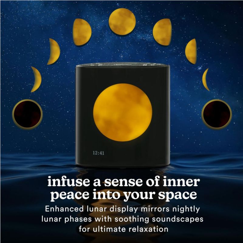 Reloj Despertador Bluetooth Homedics Sound Sleep Moon