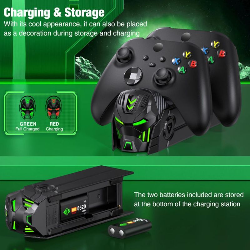Controlador Charger Station Techerleaf Recargable Xbox