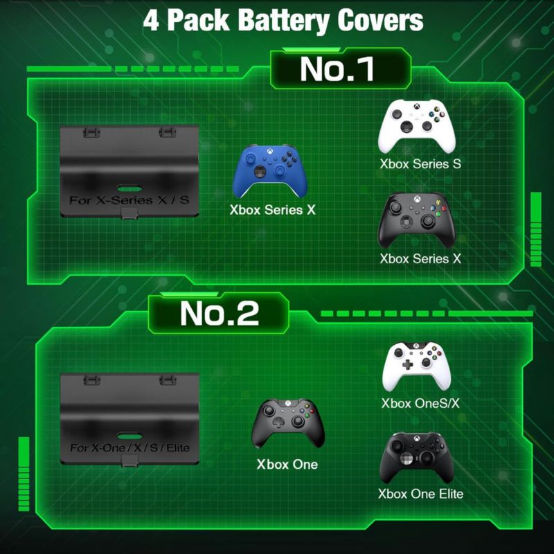 Controlador Charger Station Techerleaf Recargable Xbox