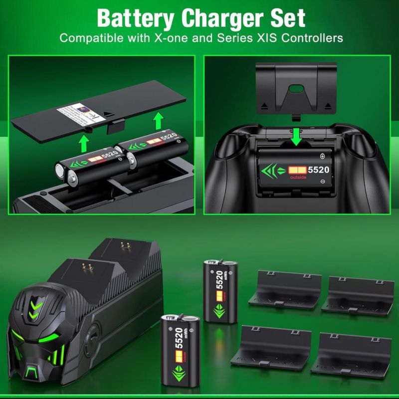 Controlador Charger Station Techerleaf Recargable Xbox
