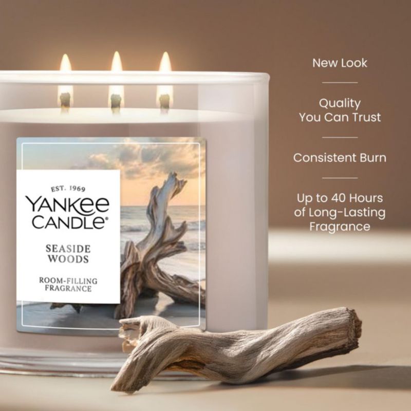 Vela Yankee Candle Seaside Woods 411 g 3 mechas