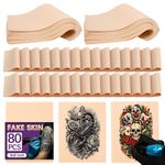 Piel Sintética VelvetAura – Pack de 80 (20 × 15 cm) para Práctica de Tatuaje