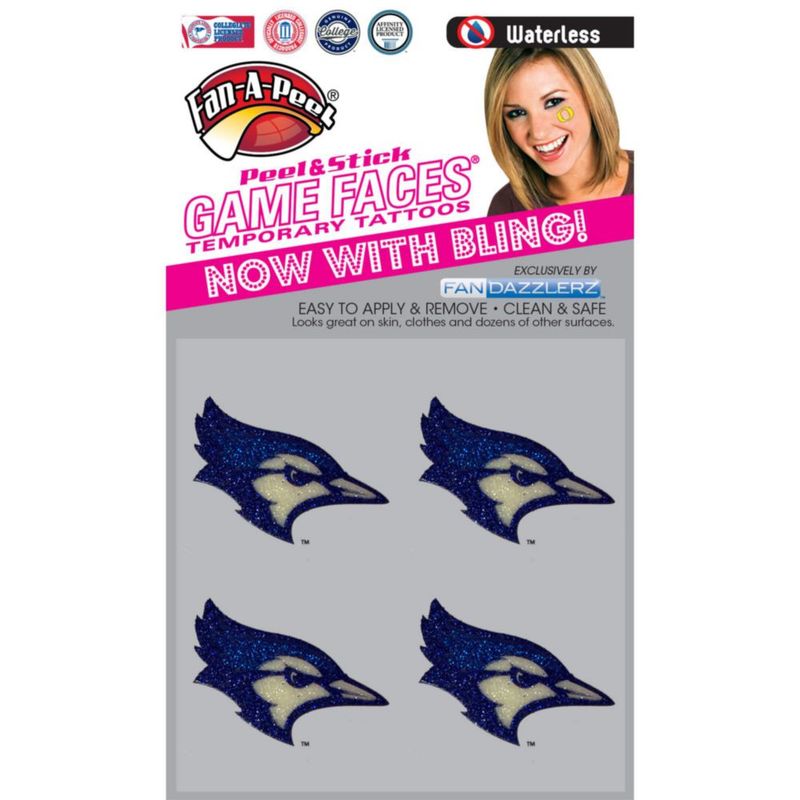 Tatuaje Temporal FAN-A-PEEL Bluejays sin Agua