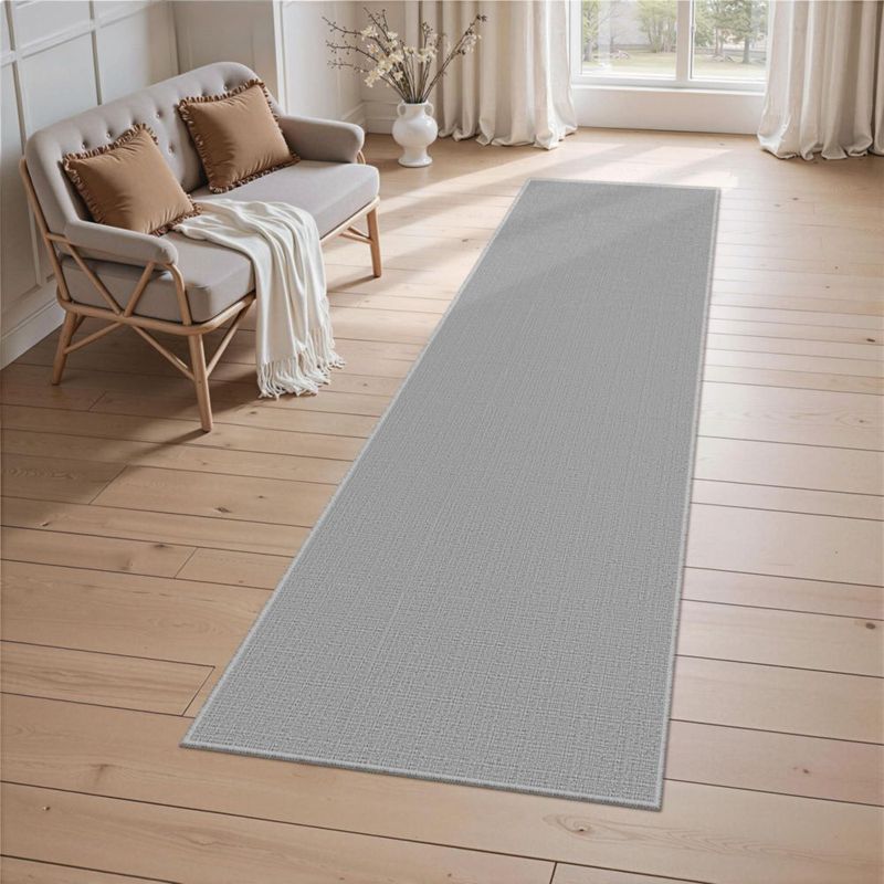 Alfombra corredor Art&Tuft gris antideslizante 152 cm x 76 cm