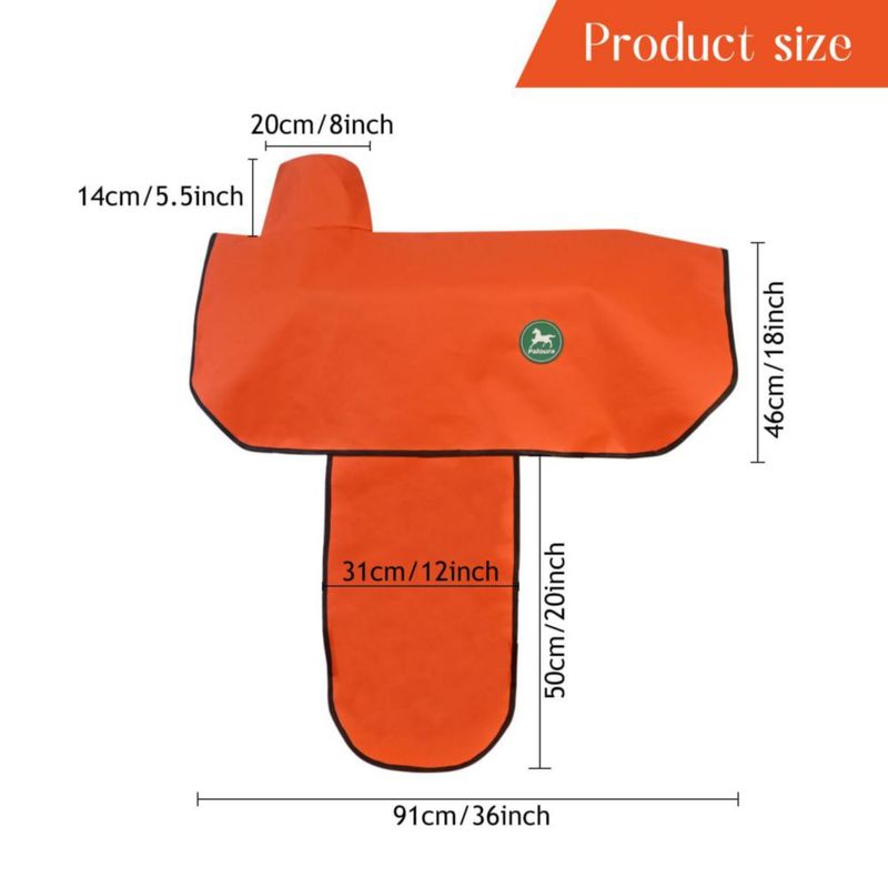 Funda para Silla Paloura 91x96 cm Naranja de 6 Correas