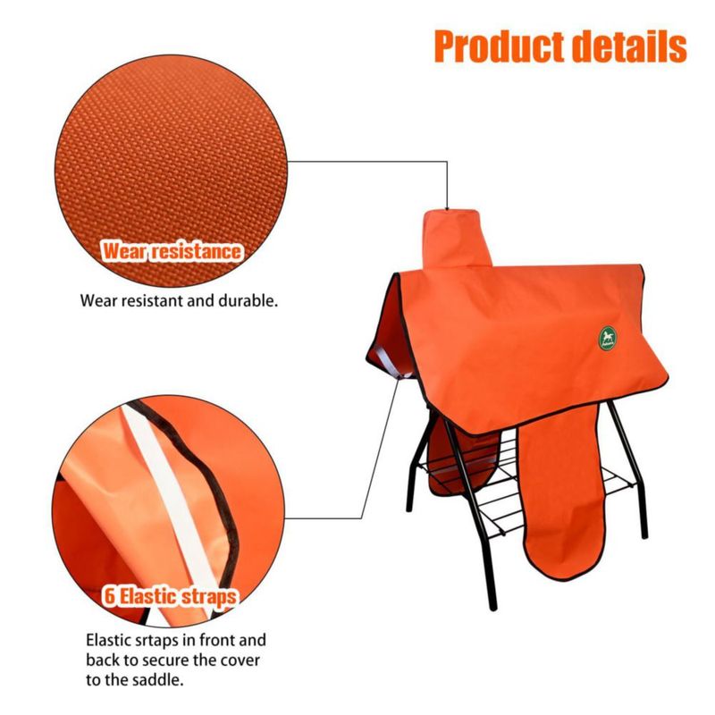 Funda para Silla Paloura 91x96 cm Naranja de 6 Correas