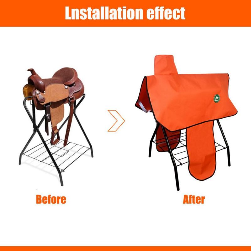 Funda para Silla Paloura 91x96 cm Naranja de 6 Correas