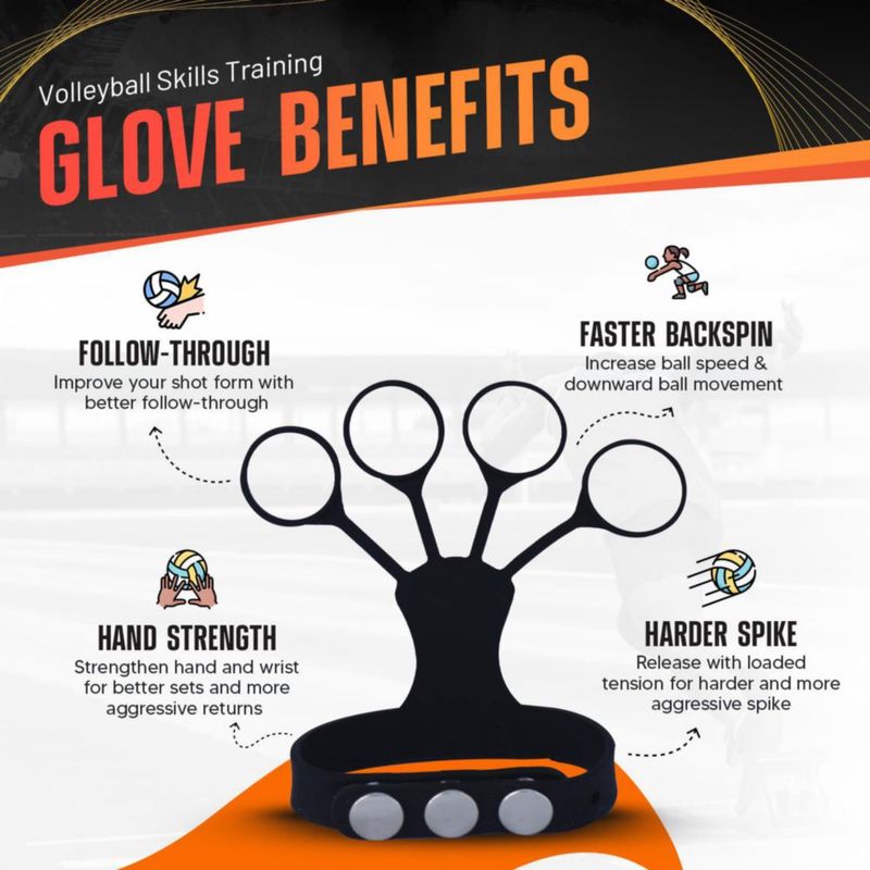 Guante de Voleibol FNBX Pack de 3 para Entrenamiento de Resistencia