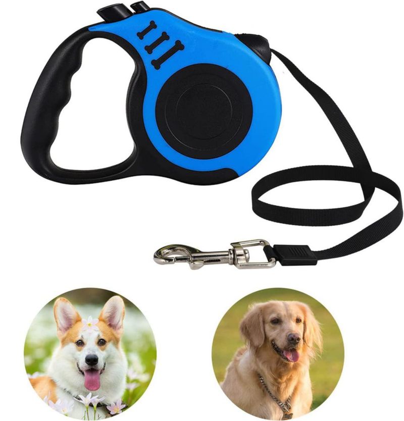 Tailpa Correa Retráctil para Perro Azul de 5 m