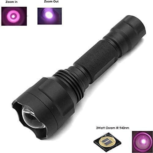 Linterna LUXJUMPER IR 940nm con Zoom y Control Remoto