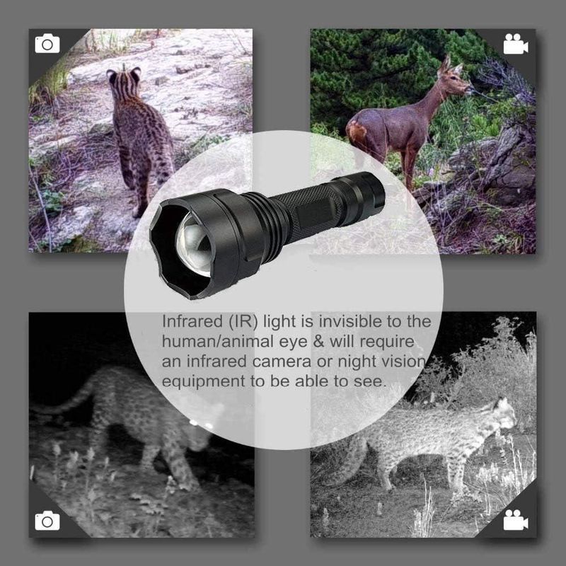 Linterna LUXJUMPER IR 940nm con Zoom y Control Remoto
