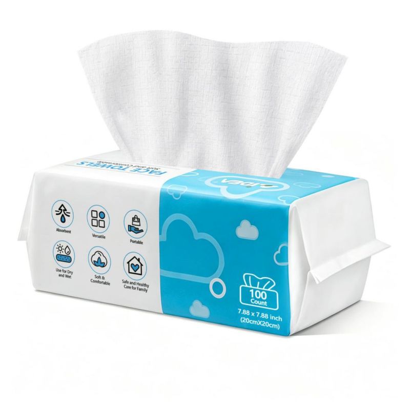 Toallas Faciales Desechables AIDEA 100 uds 20 cm × 20 cm