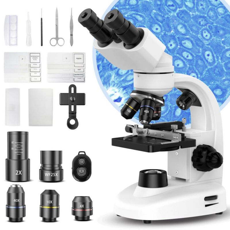 Microscopio Binocular PalliPartners 40X-2000X – Kit