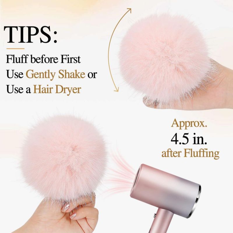 Pompones Cosweet 11 cm 20 piezas de felpa sintética para tejido