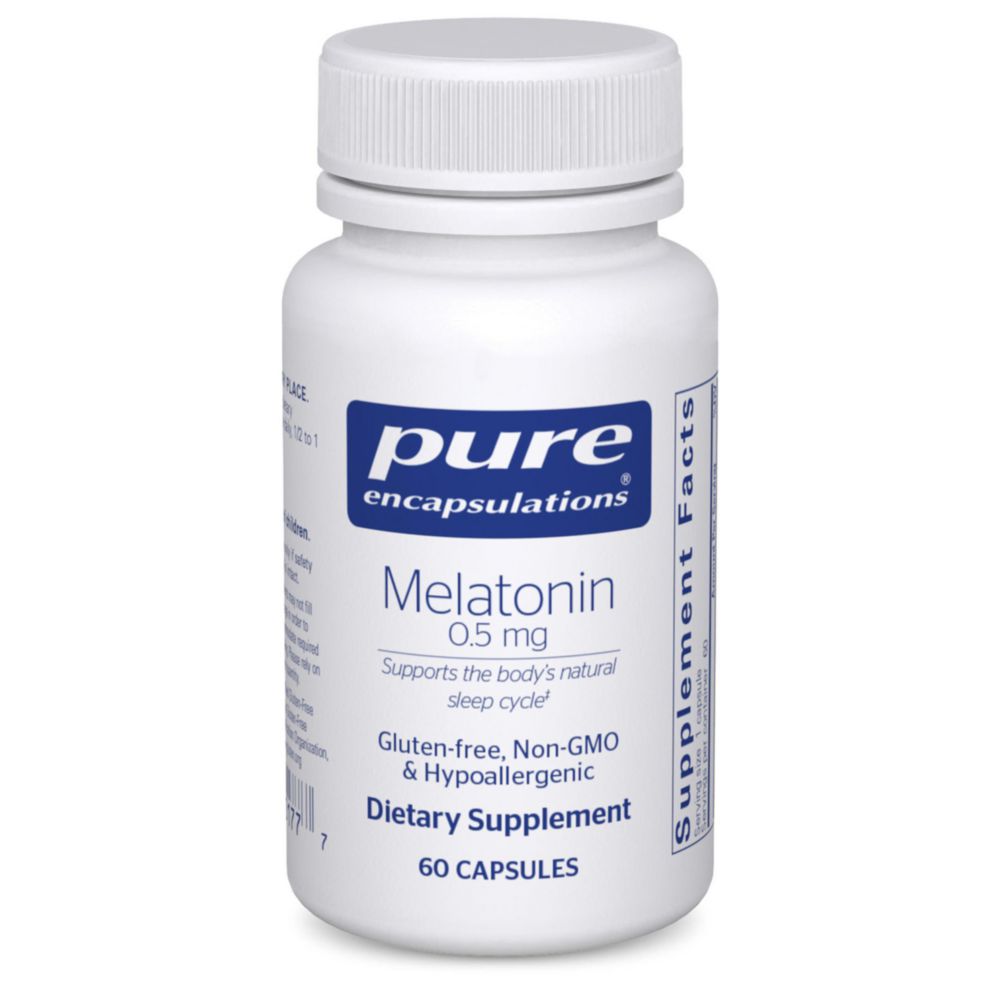 Melatonin 0 5 mg Pure Encapsulations 60 Capsules