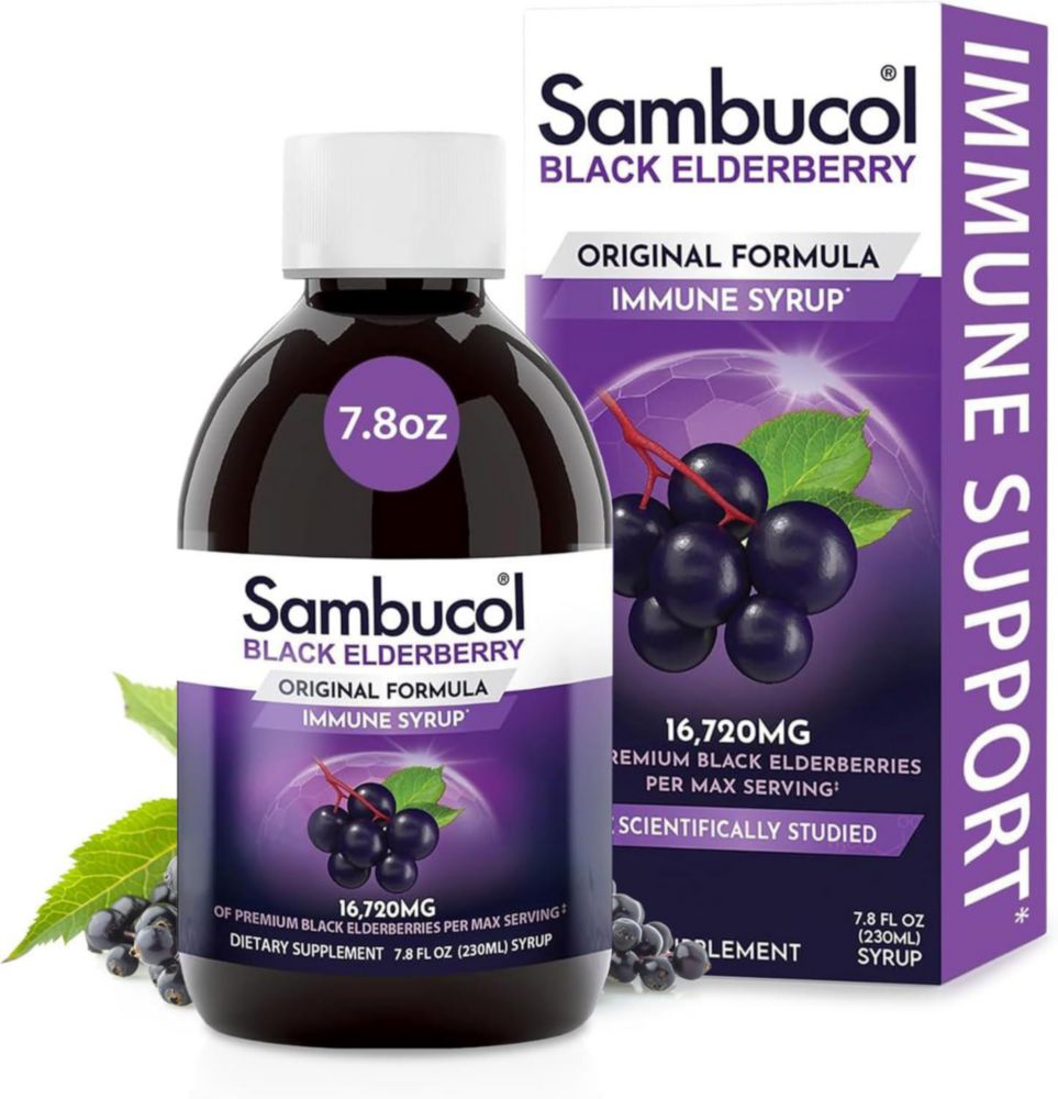 Sambucol Black Elderberry Syrup Original Formula 7 8 Fl Oz