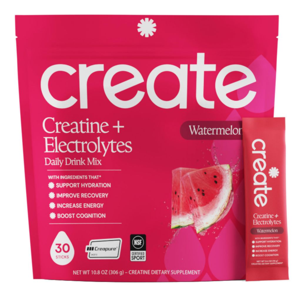 Create Creatine Electrolytes 30 Stick Packs Watermelon