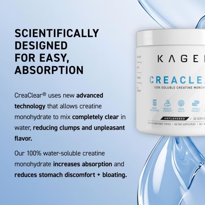 Kaged CreaClear Creatine Monohydrate 100 Servings