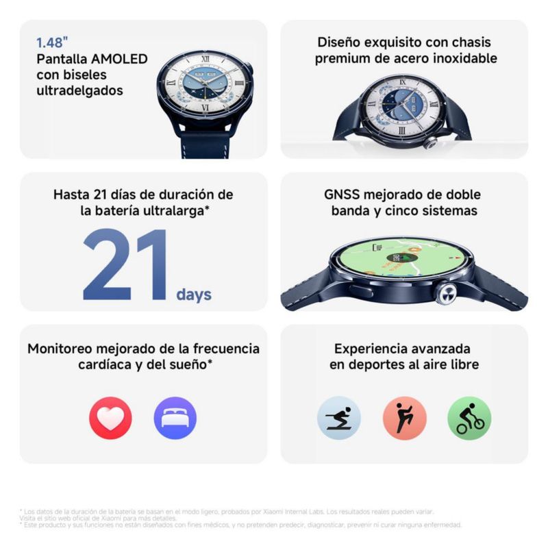 Xiaomi Watch S5 AMOLED 1 48 Hasta 21 Días Batería