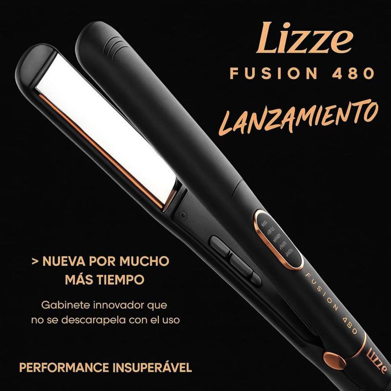 Plancha para el Cabello Lizze Fusion Titanio 480 F