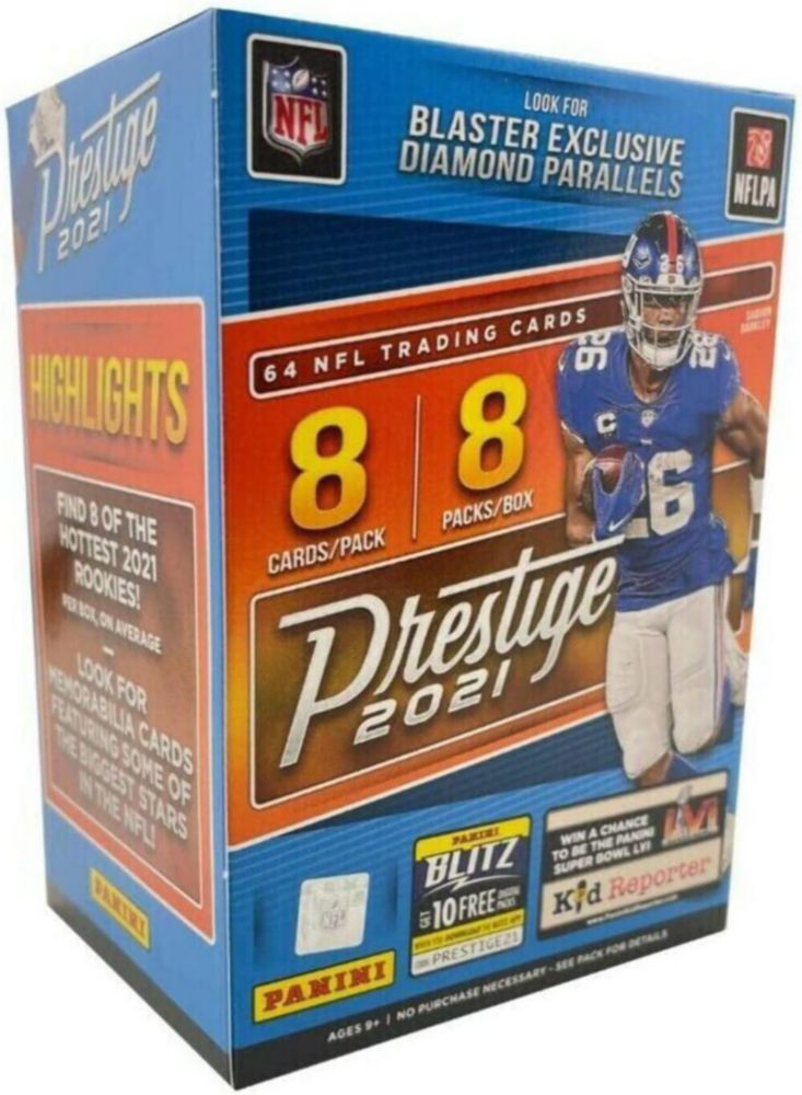 Tarjetas coleccionables Panini Prestige NFL 2021 Blaster
