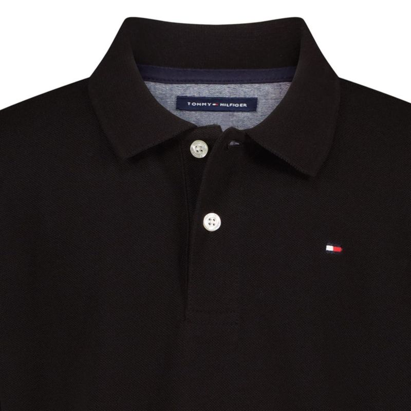 Polo Tommy Hilfiger 18-20 Negro de Manga Corta para Niño