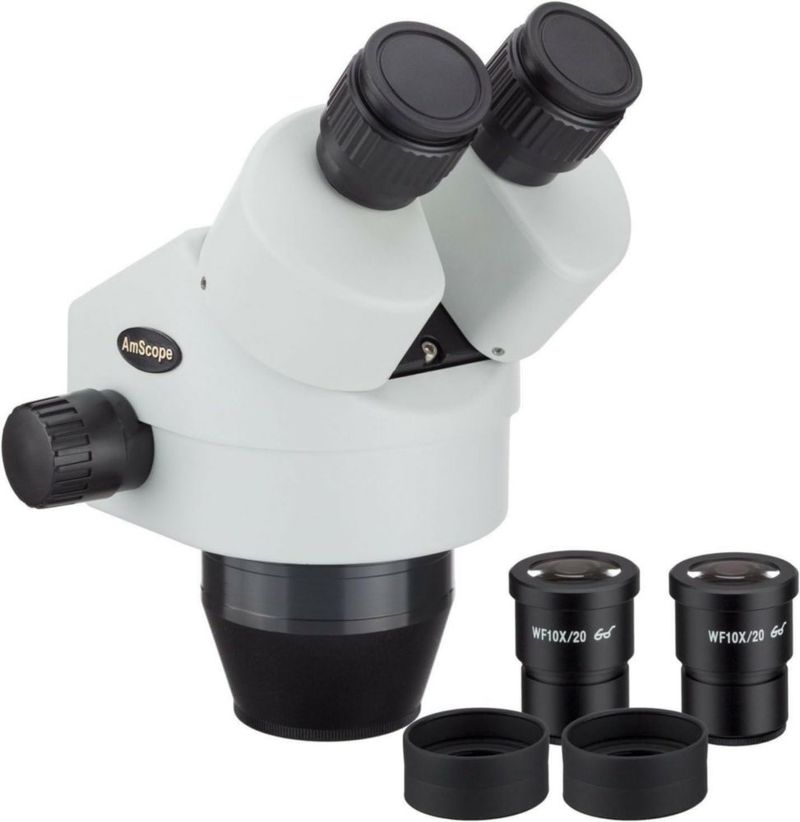 Microscopio AmScope 3.5X-45X Cabezal Binocular de Zoom