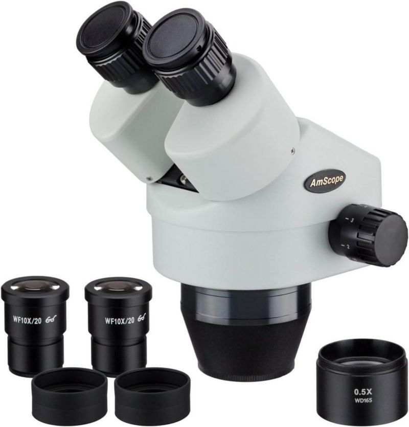 Microscopio AmScope 3.5X-45X Cabezal Binocular de Zoom