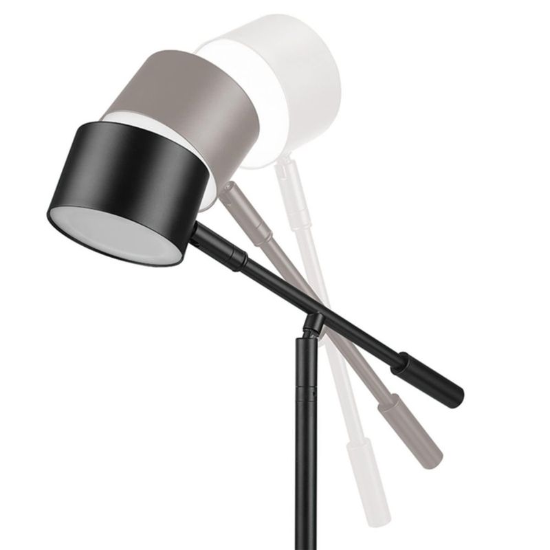 Lámpara de escritorio Globe Electric 41 cm negro mate con puerto USB