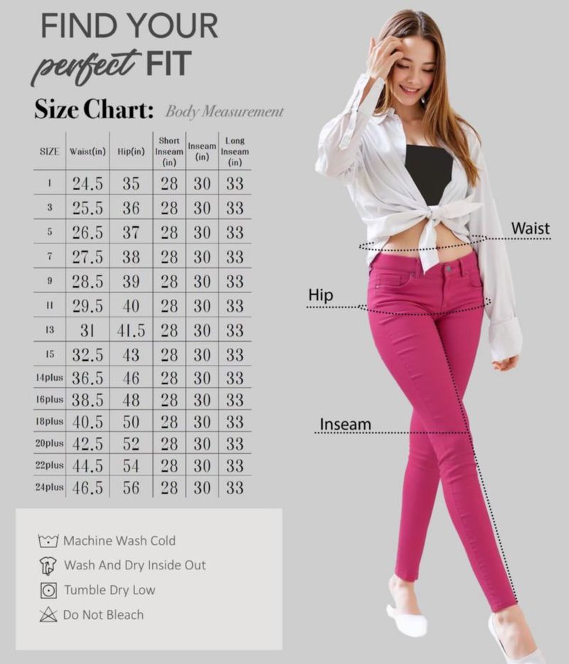 Jeans Hybrid & Company Fucsia 5 Stretch Denim