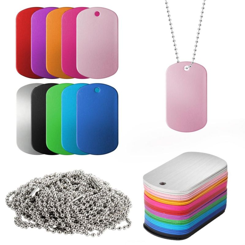 INKNOTE CHARM 30 unidades Placas de aluminio 5 × 25 cm