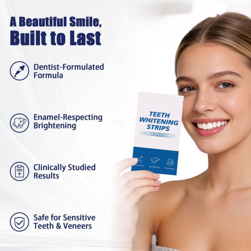Blanqueador Dental KAKUJ – 14 Tratamientos (28 Tiras)