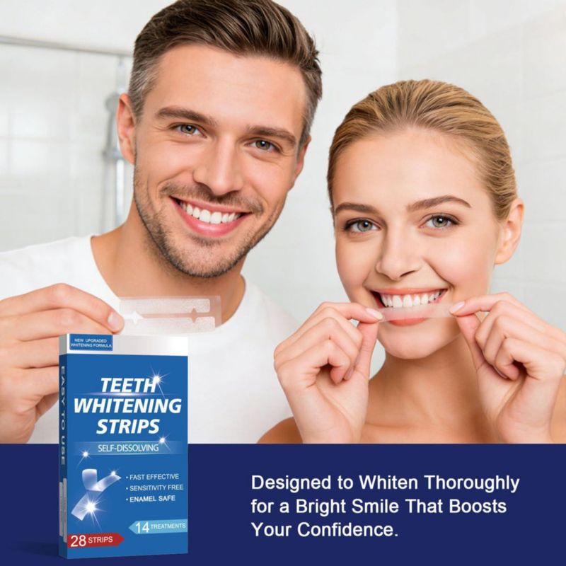 Blanqueador Dental KAKUJ – 14 Tratamientos (28 Tiras)