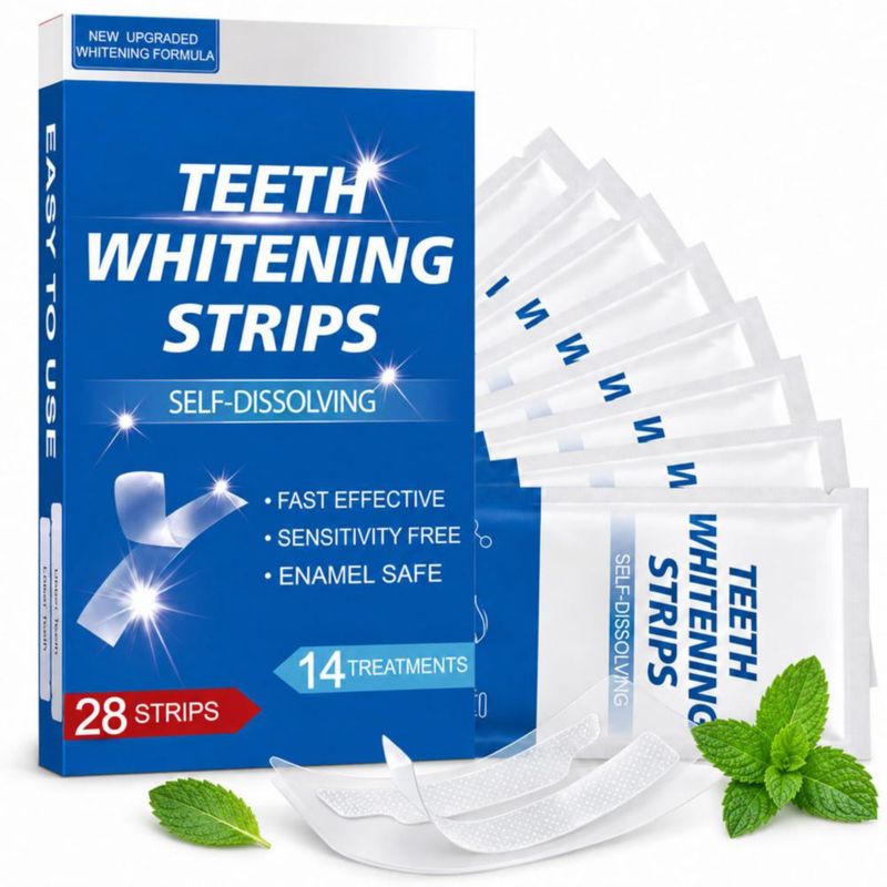 Blanqueador Dental KAKUJ – 14 Tratamientos (28 Tiras)