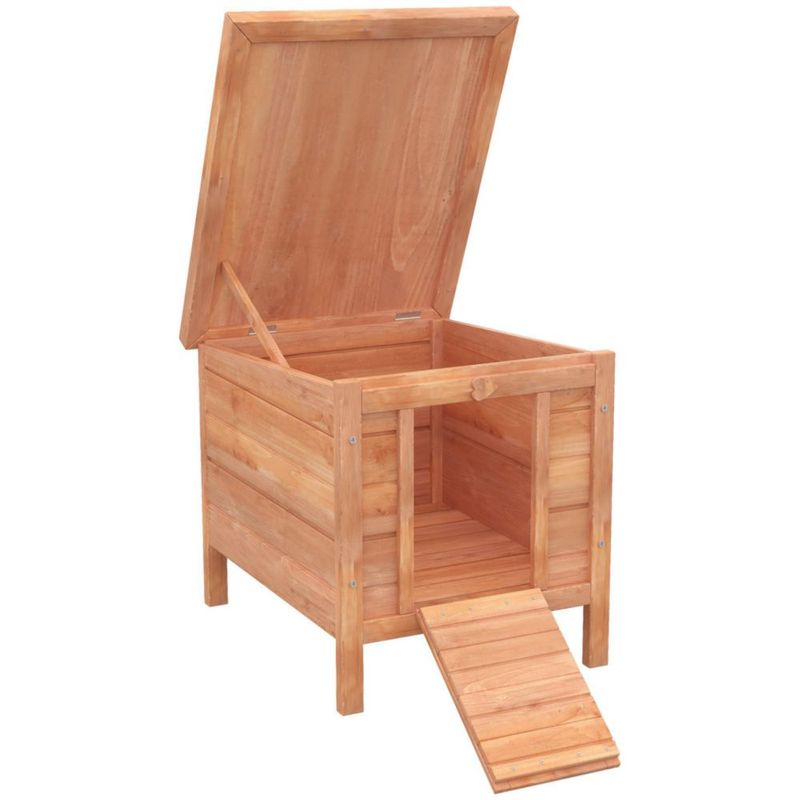 Cucha para conejos PawHut 42 cm x 51 cm x 43 cm Natural