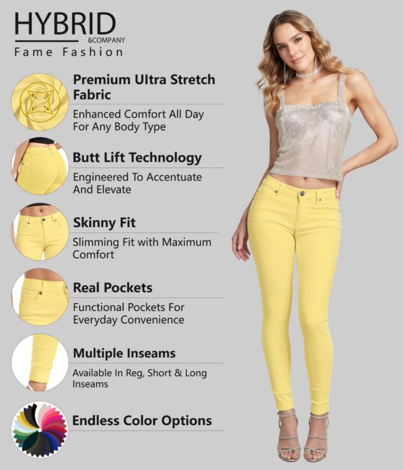 Jeans Hybrid & Company P43304SK Amarillo 9