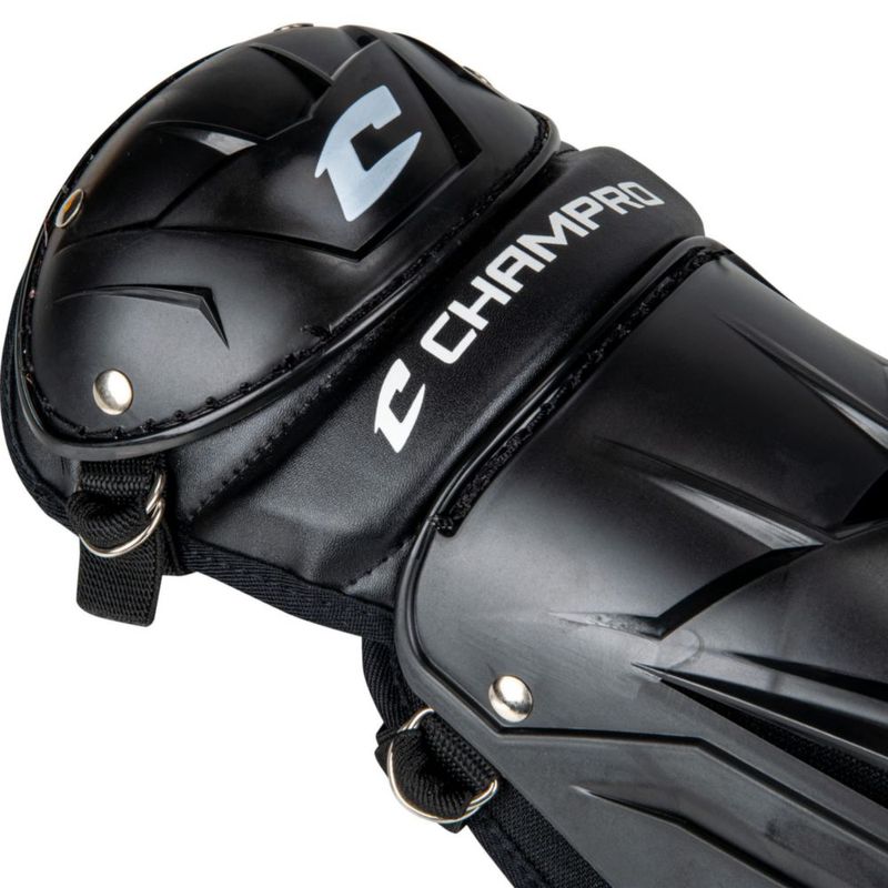 Protector de pierna CHAMPRO 37 cm negro CG105B (una rodilla)