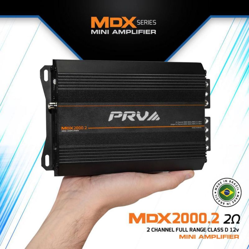 Amplificador PRV AUDIO MDX2000.2 2 Ω 2x1000W RMS