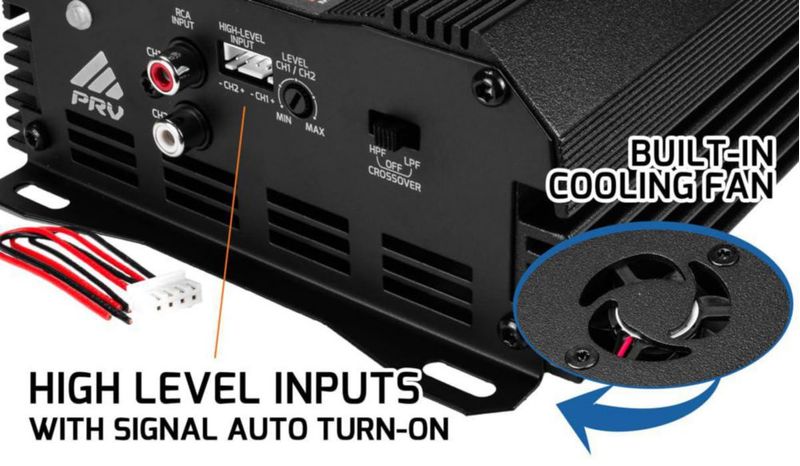 Amplificador PRV AUDIO MDX2000.2 2 Ω 2x1000W RMS