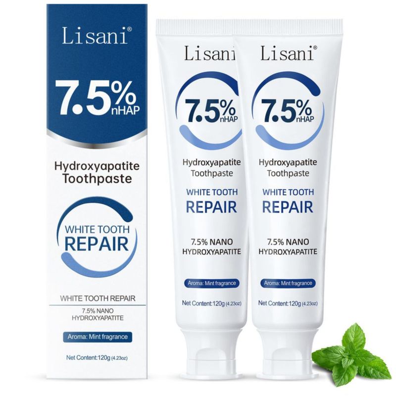 Pasta de dientes Lisani 2 unidades Hidroxiapatita 120 g