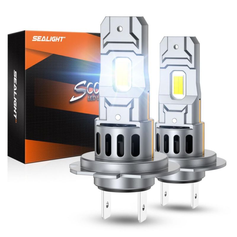 Bombilla LED SEALIGHT H7 90.000 lm 6500K (paquete de 2)