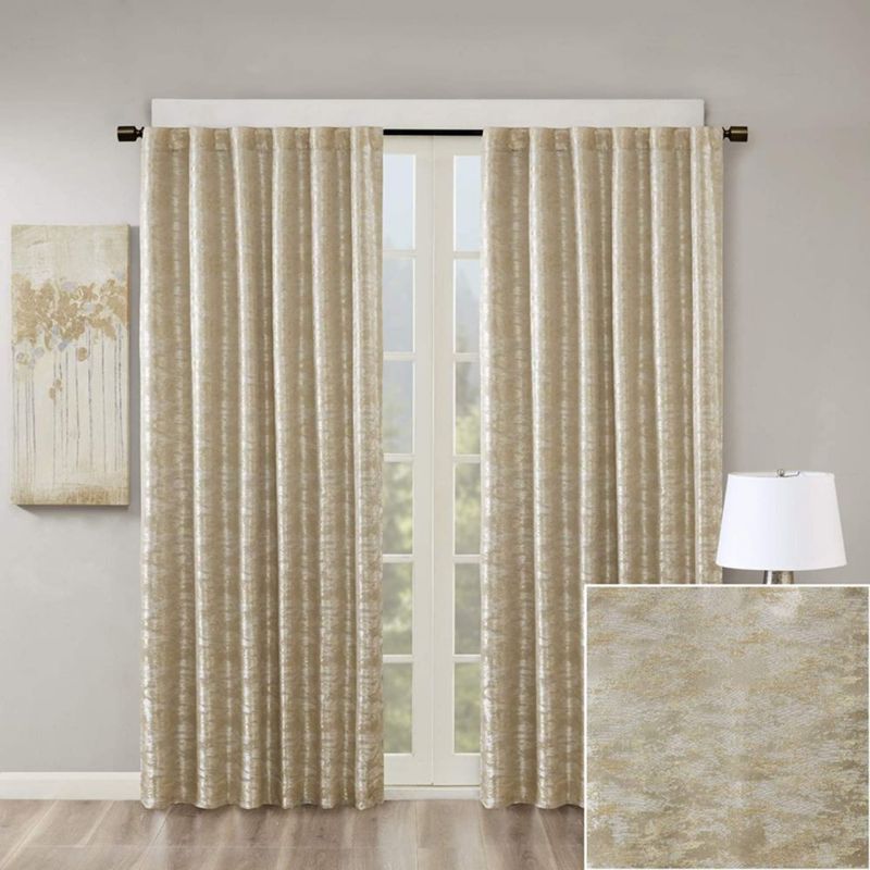 Cortina Opaca Sun Smart 132x213 cm - Panel Único Dorado