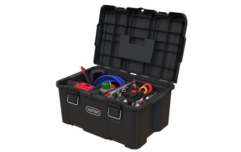 Caja de Herramientas Portátil Keter Stack N' Roll de Alta Resistencia