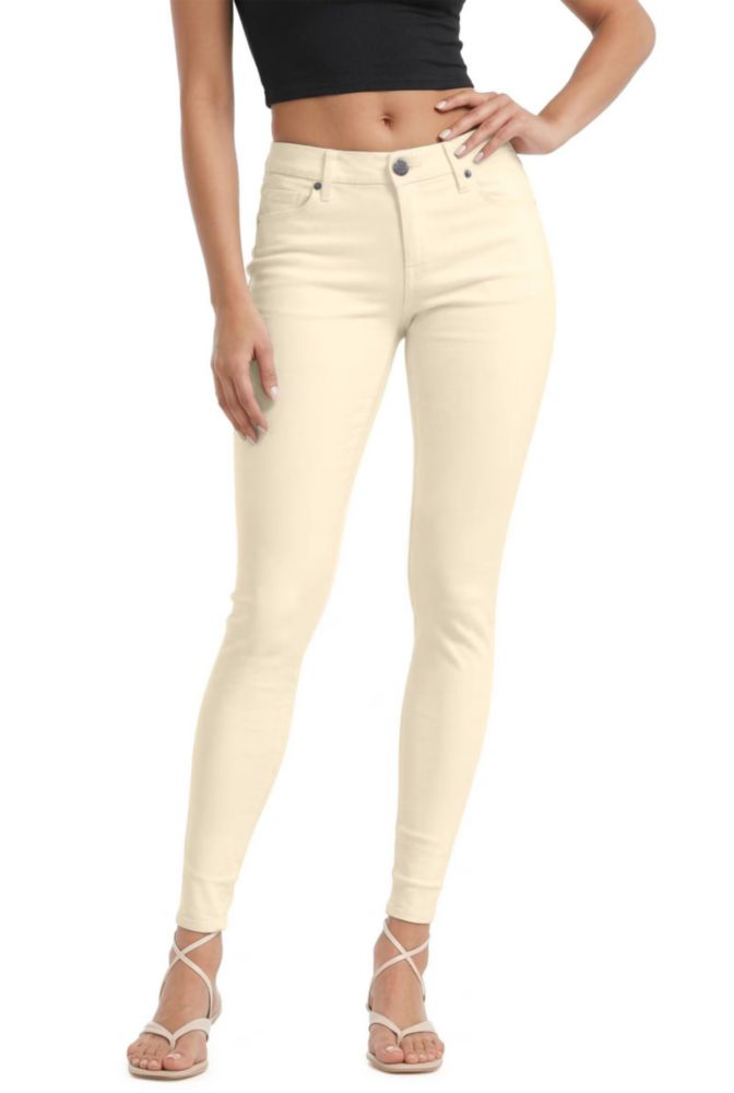Vaqueros Hybrid & Company 24 Marfil Stretch Denim para mujer